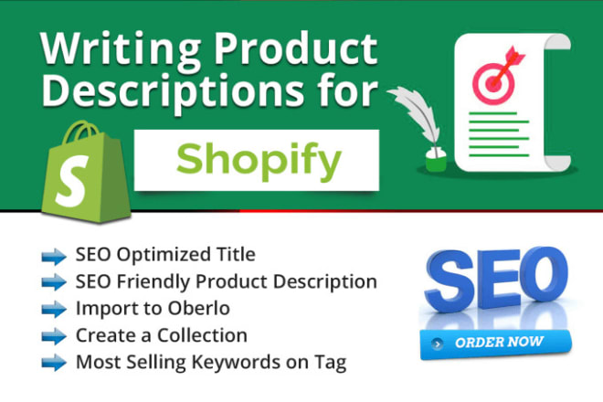 I will write superb shopify product description with SEO that sells