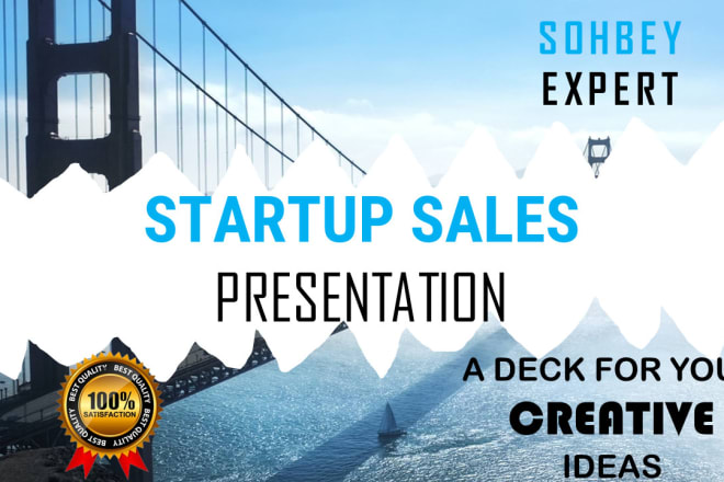 I will write,design startup sales pitch deck and sales presentation