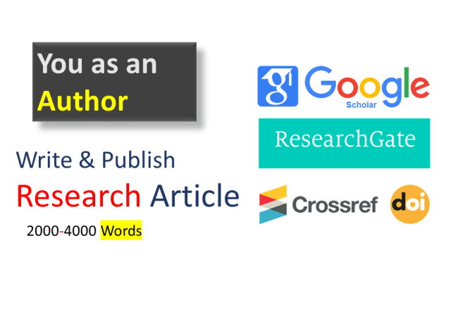 I will write,publish research article with your name or business