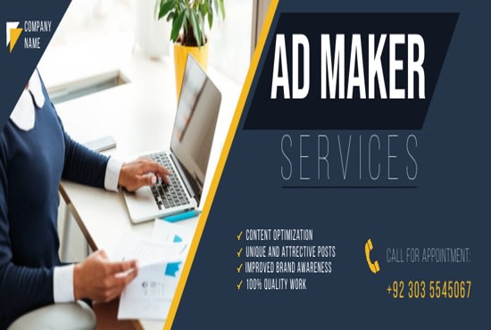 I will your social media ad maker and manager