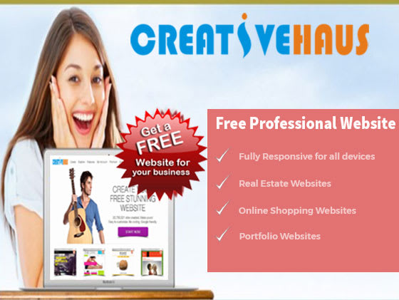 I will create free website for your business and for online shop