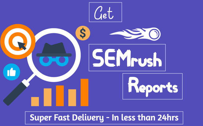 I will run and export SEO reports from semrush