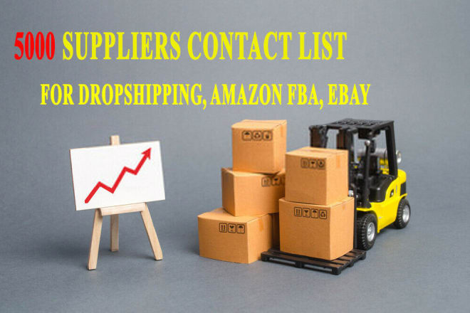 I will 5000 suppliers list,1800 US suppliers contact list, update 2021,dropshipping