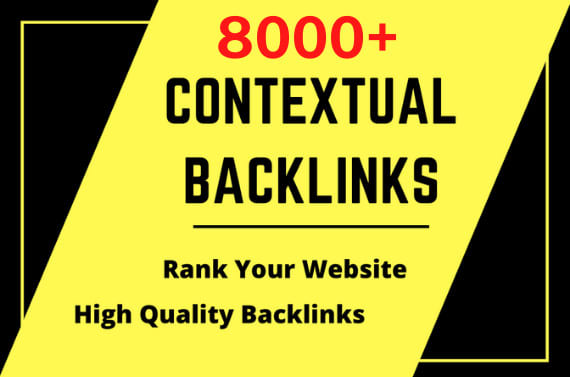 I will 8000 seo link building with contextual dofollow backlinks service