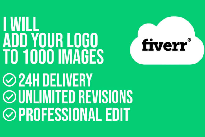 I will add your logo or watermark to 1000 photos in 24 hours