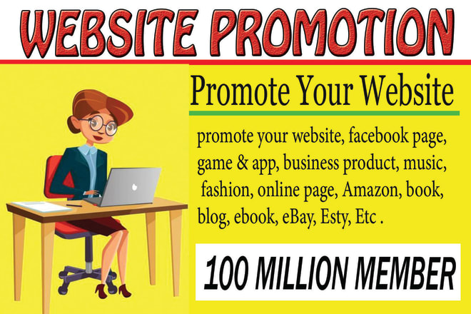 I will advance and market your website or any link via web based networking media