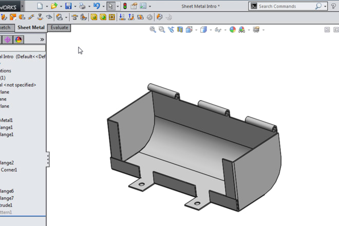 I will any sheet metal drawing in solidworks
