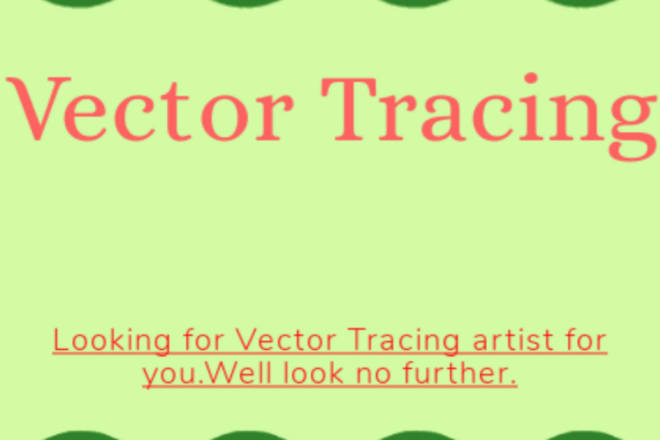 I will artistically vector trace any raster image within 12 hours