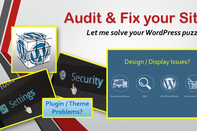 I will audit and fix your wordpress website