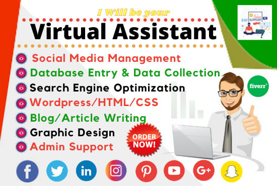 I will be a reliable virtual assistant for social media manager