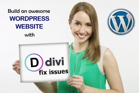 I will be expert for divi website design, divi theme or divi theme customization