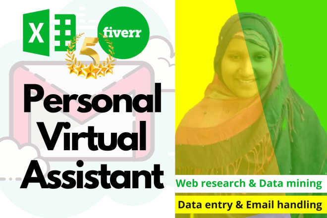 I will be personal virtual assistant for web research, data mining and data collection