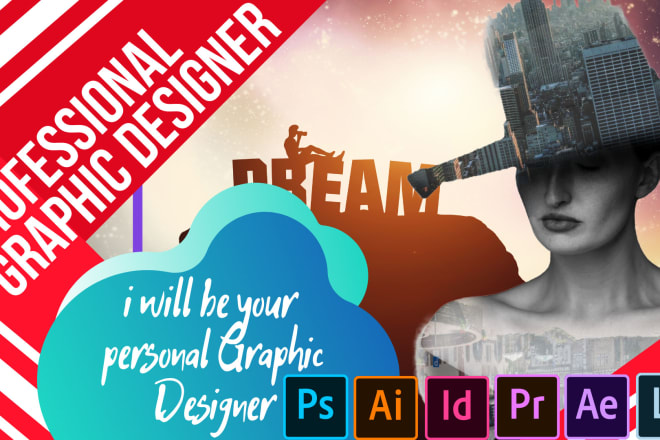 I will be professional and modern graphic designer