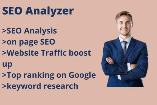 I will be SEO analyzer of your website and create report