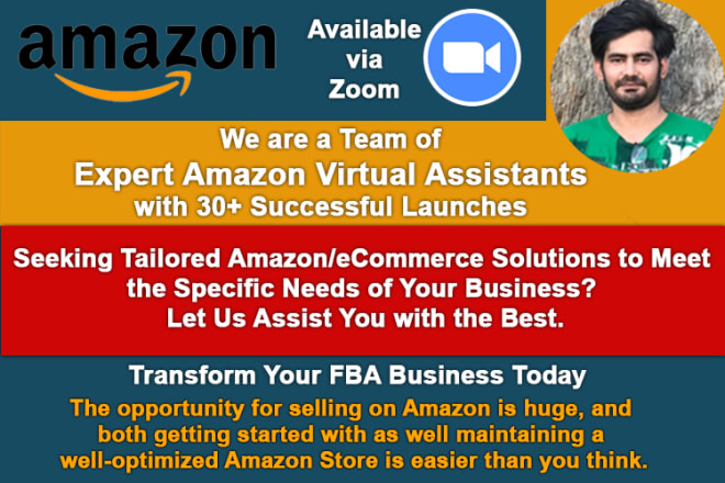 I will be virtual assistant to build profitable amazon fba pl