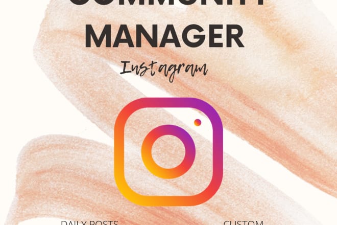 I will be your community manager