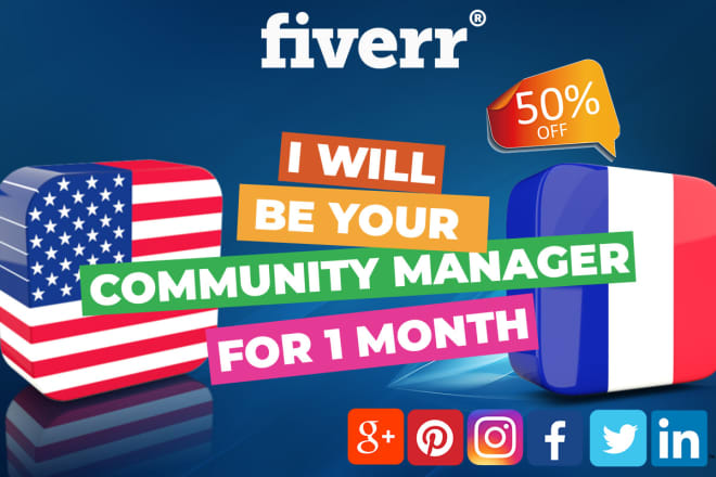 I will be your community manager for 1 month
