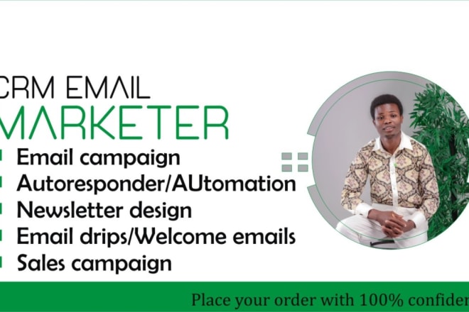 I will be your crm email marketing expert, mailchimp, aweber, mailerlite, klaviyo