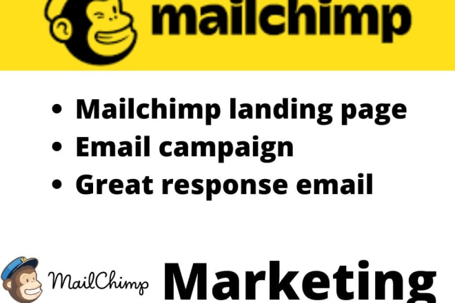 I will be your email marketing manager on mailchimp