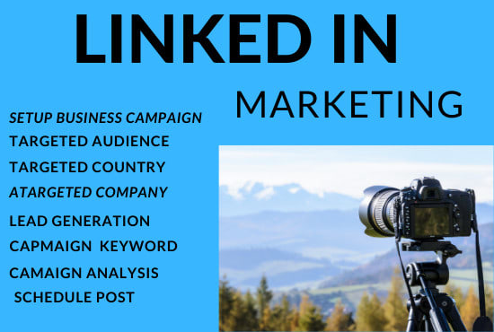 I will be your linkedin manager and lead generation