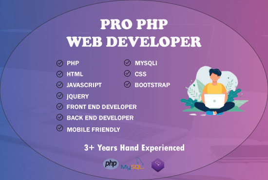 I will be your php web developer to develop php website