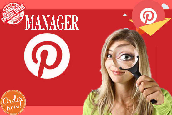 I will be your pinterest manager to promote your bussiness