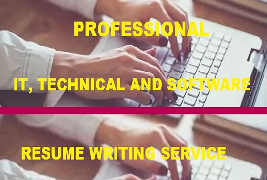 I will be your professional technical, engineer, software developer ats resume writer