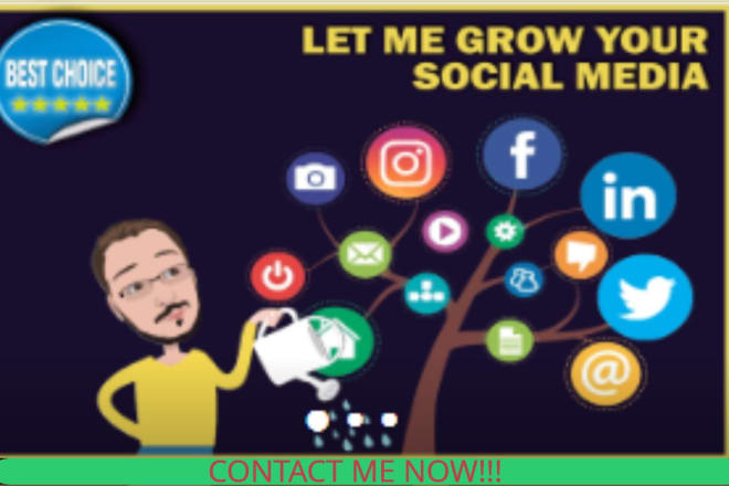 I will be your social media advertiser and content creator