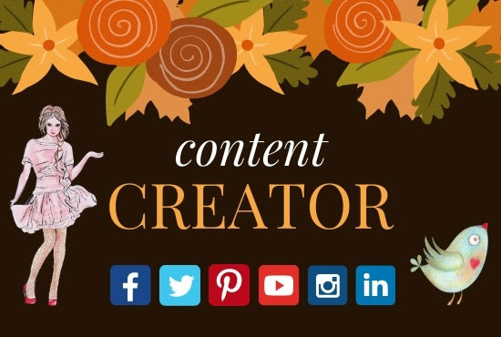 I will be your social media content creator
