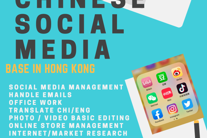 I will be your social media manager in hong kong and china