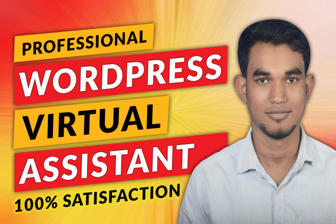 I will be your wordpress virtual assistant, consultant, and helper