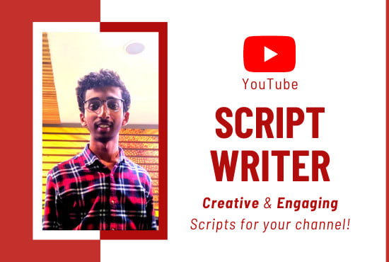 I will be your youtube video script writer