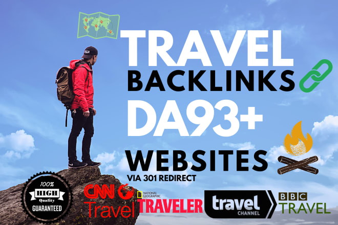 I will best travel sites backlinks from top traveling article,blog