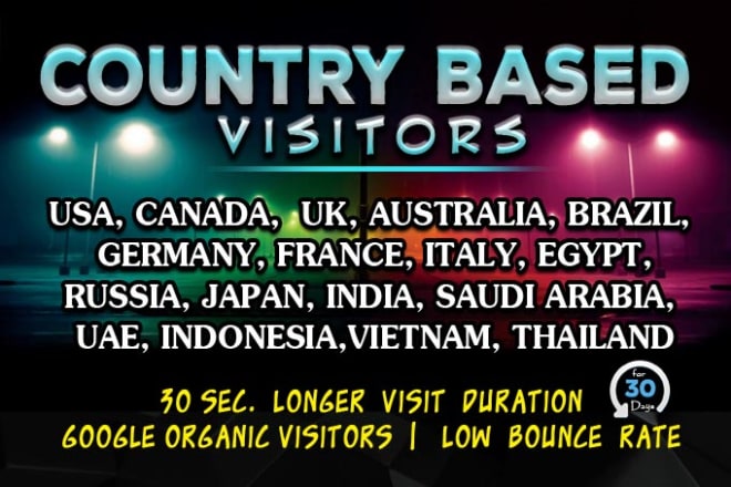 I will bring targeted web traffic,visitors from usa,uk