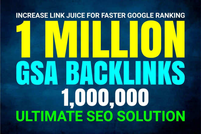 I will build 1m tier 2 and 3 for SEO higher ranking