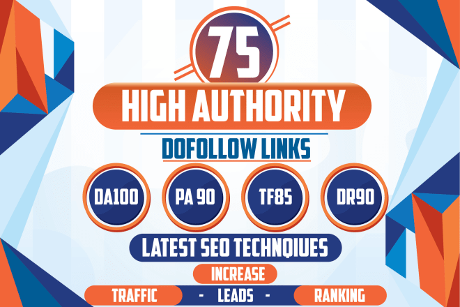 I will build 75 SEO backlinks on high da pa tf cf websites to boost your ranking