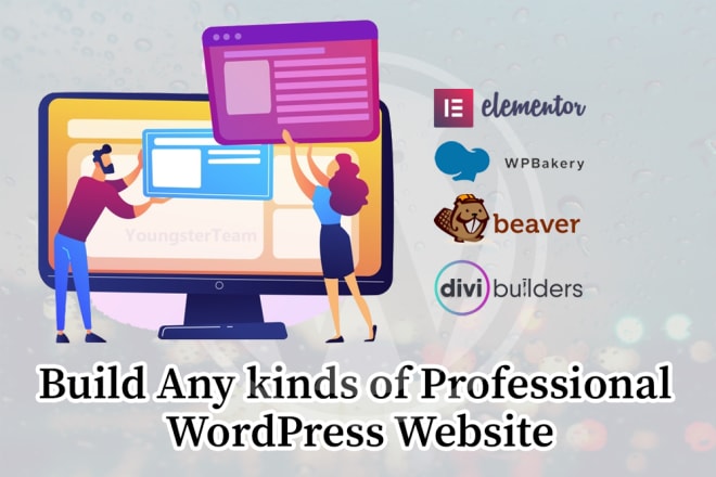 I will build a professional and responsive wordpress website