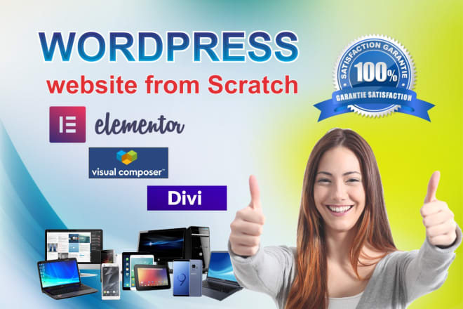 I will build a responsive wordpress website and store from scratch