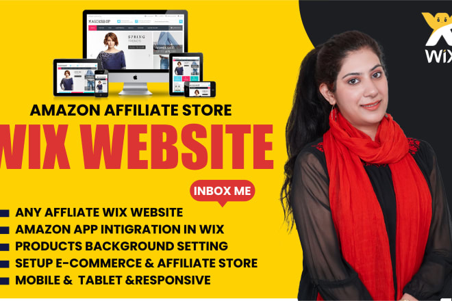 I will build amazon affiliate wix website