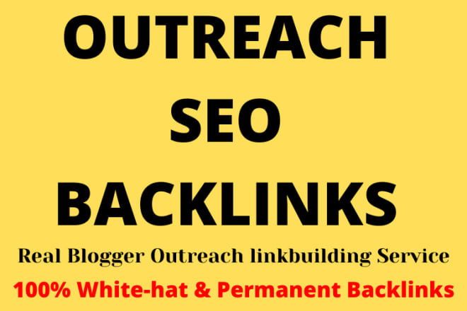 I will build dofollow SEO backlinks through real outreach