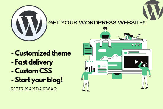 I will build fully customized wordpress website for business or blog