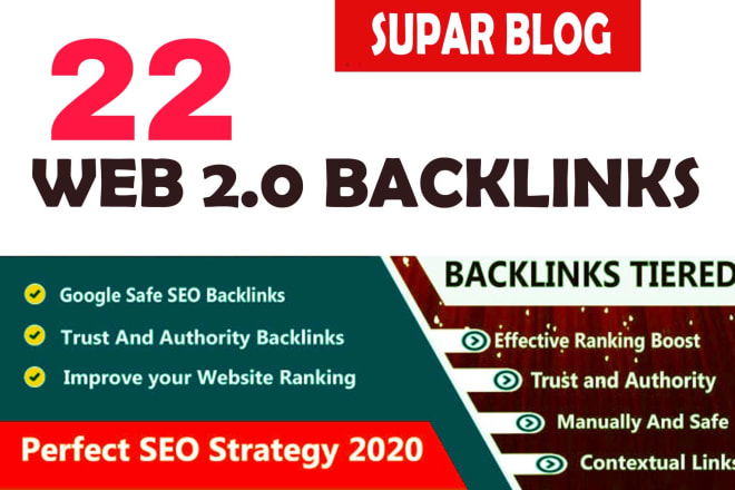 I will build powerful 22 web 2 0 blog post,contextual backlinks
