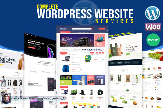 I will build wordpress website, ecommerce website, online store
