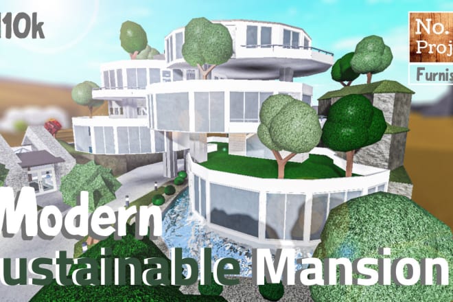 I will build you a mansion on bloxburg or large build