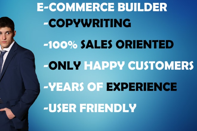 I will build your professional ecommerce