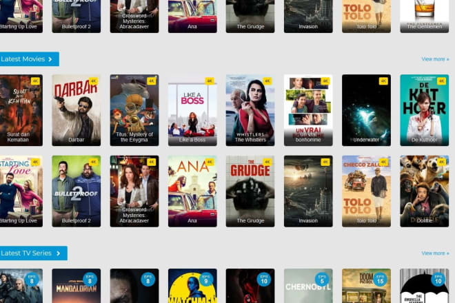 I will built movies website and upload new movies