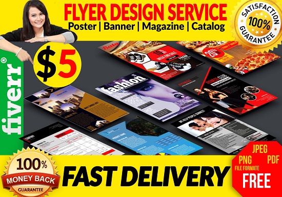 I will business flyer design, brochure, press kit in 6 hrs