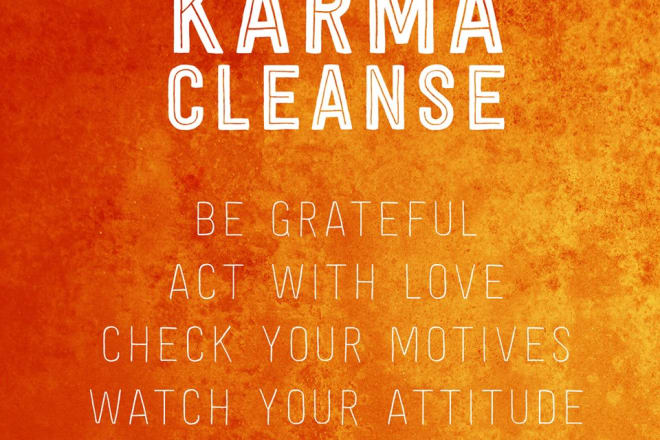 I will cast a karma spell to give karma or cancel bad karma