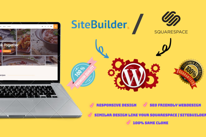 I will clone sitebuilder or squarespace website to SEO friendly wordpress website