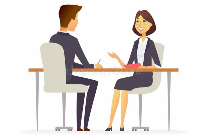 I will conduct online video job interview coaching